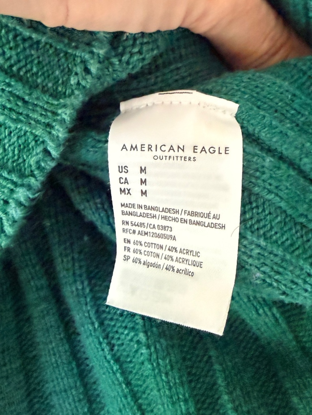 American Eagle Outfitters Green Crop Cardigan size M - Picture 3 of 7